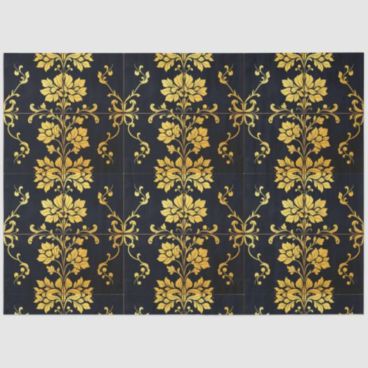 Floral Elegant Luxe Trendy Collectie Tissuepapier (Voorkant)