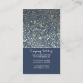 Floral Elegant  maar modern Visitekaartje (Achterkant)