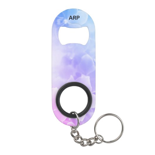 Floral Elegant Macro Foto Roze Lavender Mini Flessenopener (Achterkant)