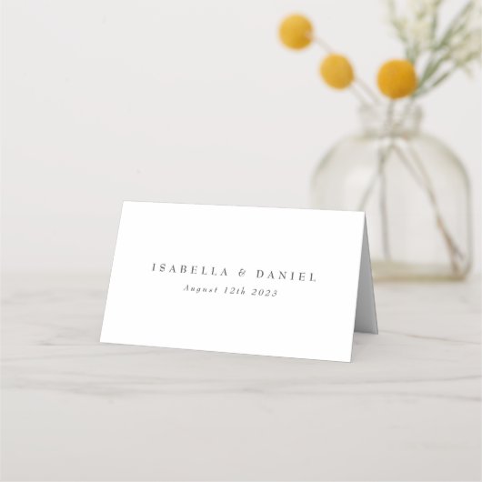 Floral Elegant Magnolia Wedding Table Plaatskaartje (Achterkant)