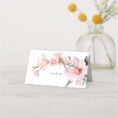 Floral Elegant Magnolia Wedding Table Plaatskaartje (Voorkant)