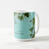 Floral Elegant Minimalist Calligraphy Naam toevoeg Koffiemok (Voorkant rechts)