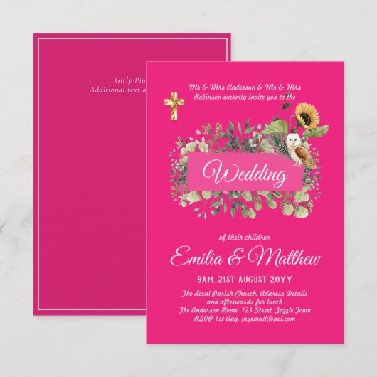 Floral Elegant Modern (Voorkant / Achterkant)