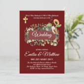 Floral Elegant Modern Kaart (Staand voorkant)