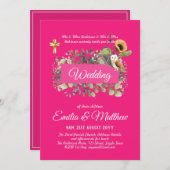 Floral Elegant Modern Kaart (Voorkant / Achterkant)