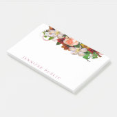 Floral Elegant Modern Waterverf Kleurrijke Sjabloo Post-it® Notes (Schuin)