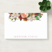 Floral Elegant Modern Waterverf Kleurrijke Sjabloo Post-it® Notes (Kantoor)