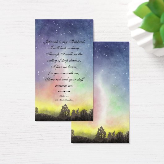 Floral Elegant Moderne Religieuze Bijbel Visitekaartje (Bureau)