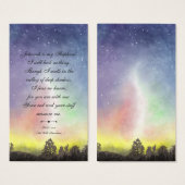 Floral Elegant Moderne Religieuze Bijbel Visitekaartje (Voorkant /achterkant)