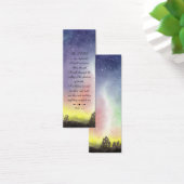 Floral Elegant Moderne Religieuze Bijbelse Bladwij Mini Visitekaartjes (Bureau)