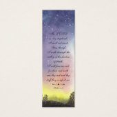 Floral Elegant Moderne Religieuze Bijbelse Bladwij Mini Visitekaartjes (Voorkant)