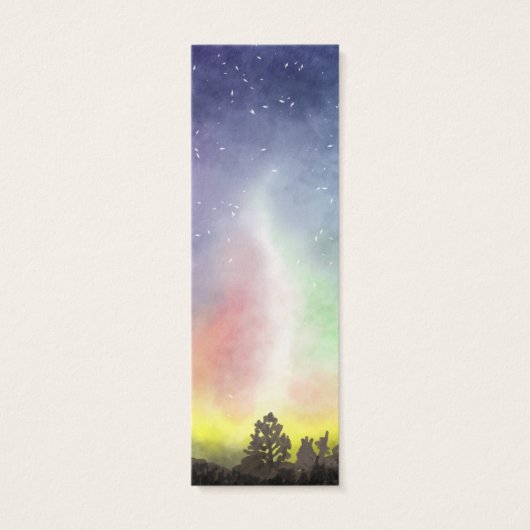 Floral Elegant Moderne Religieuze Bijbelse Bladwij Mini Visitekaartjes (Achterkant)