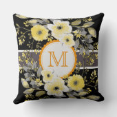  Floral Elegant Monogram #14 Kussen (Achterkant)