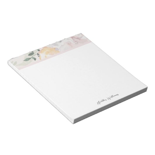 Floral Elegant Notitieblok (Schuin)