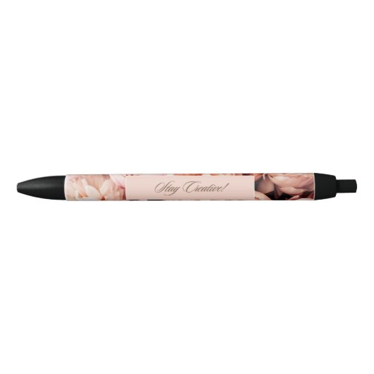 floral élégant pen met zwarte inkt (Voorkant)