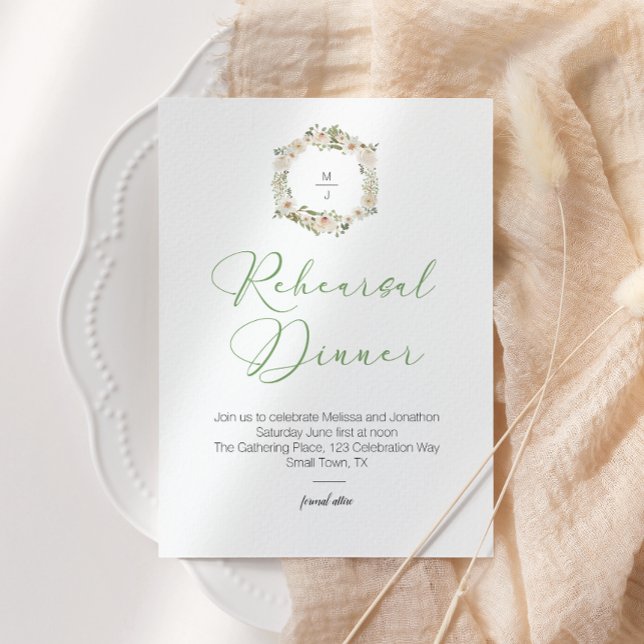 Floral Elegant Rehearsal Dinner (Creator heeft geüpload)