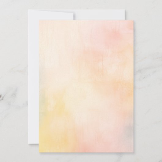 Floral Elegant Romantisch Zomer Vrijgezellenfeest Kaart (Achterkant)