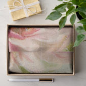 Floral Elegant Roze Roze Manuscript Ephemera Ontko Tissuepapier (Geschenk)