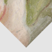 Floral Elegant Roze Roze Manuscript Ephemera Ontko Tissuepapier (Detail)