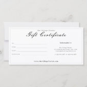 Floral Elegant  Rozen Cadeaubon (Achterkant)