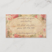 Floral  Elegant Rustic Boutique Visitekaartje (Achterkant)