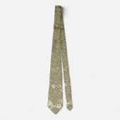 Floral Elegant Sage Green Ivory Wedding Stropdas (Voorkant)