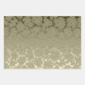 Floral Elegant Sage Green Modern Inpakpapier Vel (Voorkant 2)