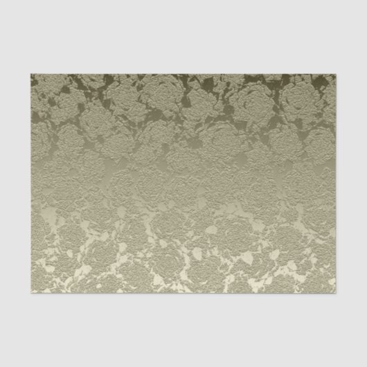 Floral Elegant Sage Green Modern Tissuepapier (Voorkant)