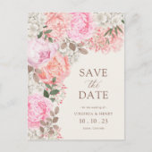 Floral Elegant Save the Date Briefkaart (Voorkant)