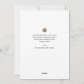 Floral Elegant Script Pasen Familie Drie Foto Feestdagenkaart (Achterkant)