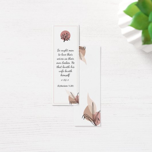 Floral Elegant Spiritueel Bijbel Verse Bladwijzer Mini Visitekaartjes (Bureau)