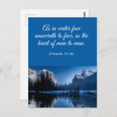 Floral Elegant Spiritueel Bijbel Verse Briefkaart (Voorkant / Achterkant)