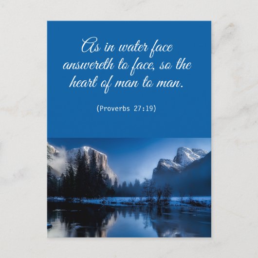 Floral Elegant Spiritueel Bijbel Verse Briefkaart (Voorkant)