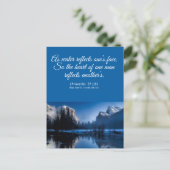 Floral Elegant Spiritueel Bijbel Verse Briefkaart (Staand voorkant)