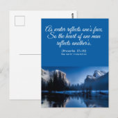 Floral Elegant Spiritueel Bijbel Verse Briefkaart (Voorkant / Achterkant)