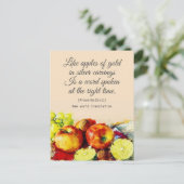 Floral Elegant Spiritueel Bijbelvers Briefkaart (Staand voorkant)