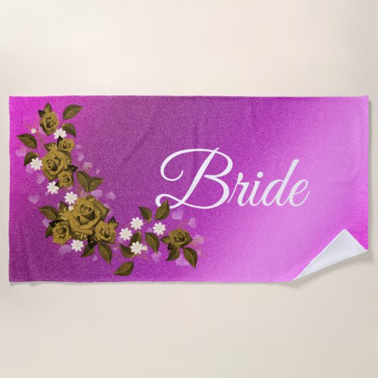 Floral Elegant Strandlaken (Voorkant)