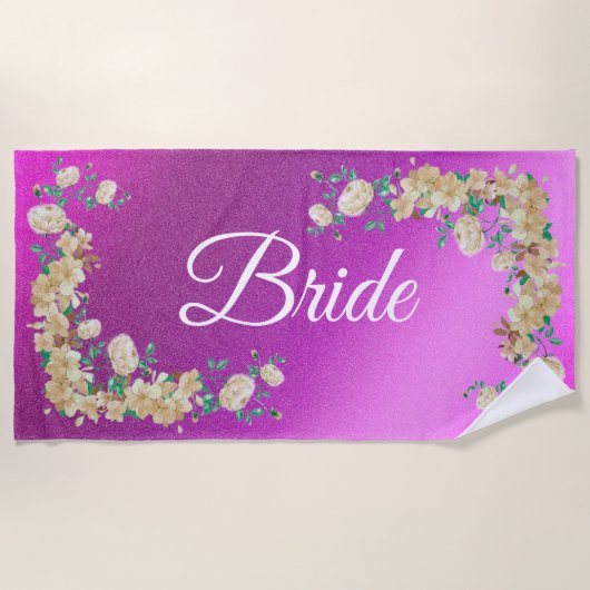 Floral Elegant Strandlaken (Voorkant)