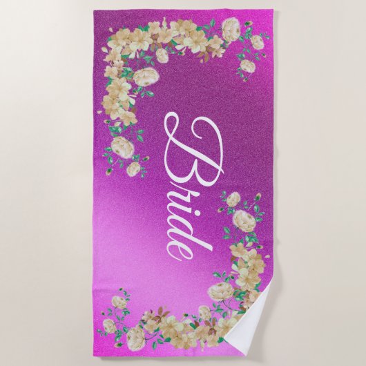 Floral Elegant Strandlaken (Voorkant)