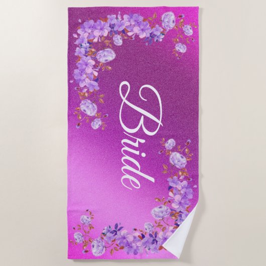 Floral Elegant Strandlaken (Voorkant)