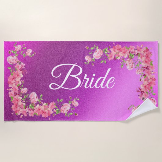 Floral Elegant Strandlaken (Voorkant)