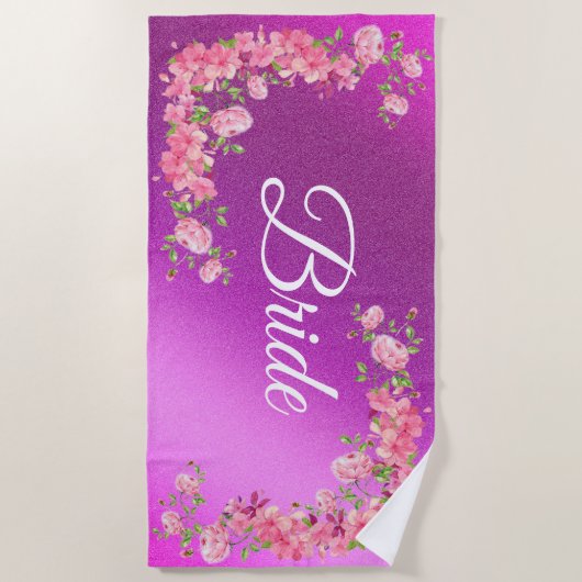 Floral Elegant Strandlaken (Voorkant)