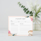 Floral Elegant Tea Party Vrijgezellenfeest Recept  (Staand voorkant)