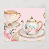 Floral Elegant Tea Party Vrijgezellenfeest Recept  (Achterkant)