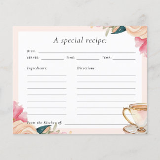 Floral Elegant Tea Party Vrijgezellenfeest Recept 