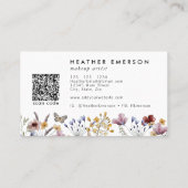 Floral Elegant Visitekaartje (Achterkant)