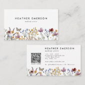 Floral Elegant Visitekaartje (Voorkant / Achterkant)