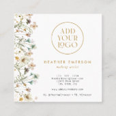 Floral Elegant Visitekaartje (Achterkant)