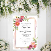 Floral Elegant Waterverf Chic Vrijgezellenfeest Kaart