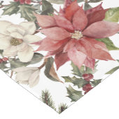 Floral Elegant Waterverf Vrolijk kerstfeest Korte Tafelloper (Hoek)